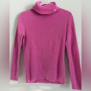 Ralph Lauren Bright Pink Ribbed Sweater